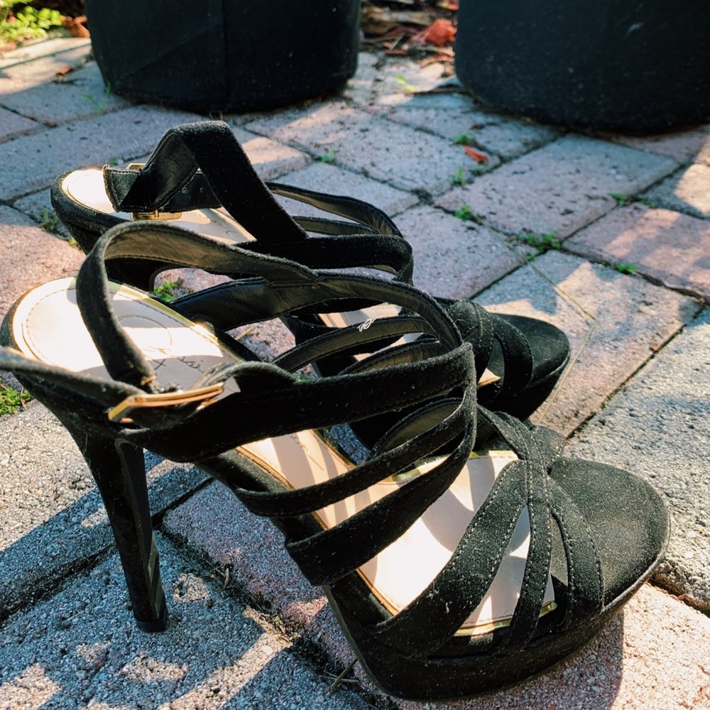 Jessica Simpson Black Stiletto Heels